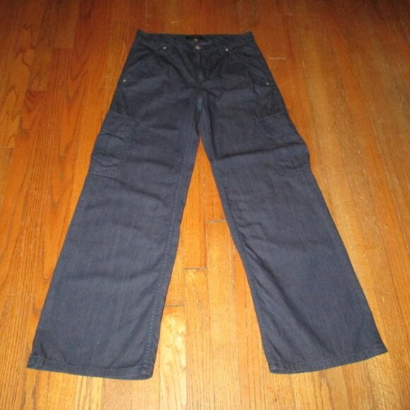 BANANA REPUBLIC Wide Leg Cargo Jeans - Picture 1 of 9